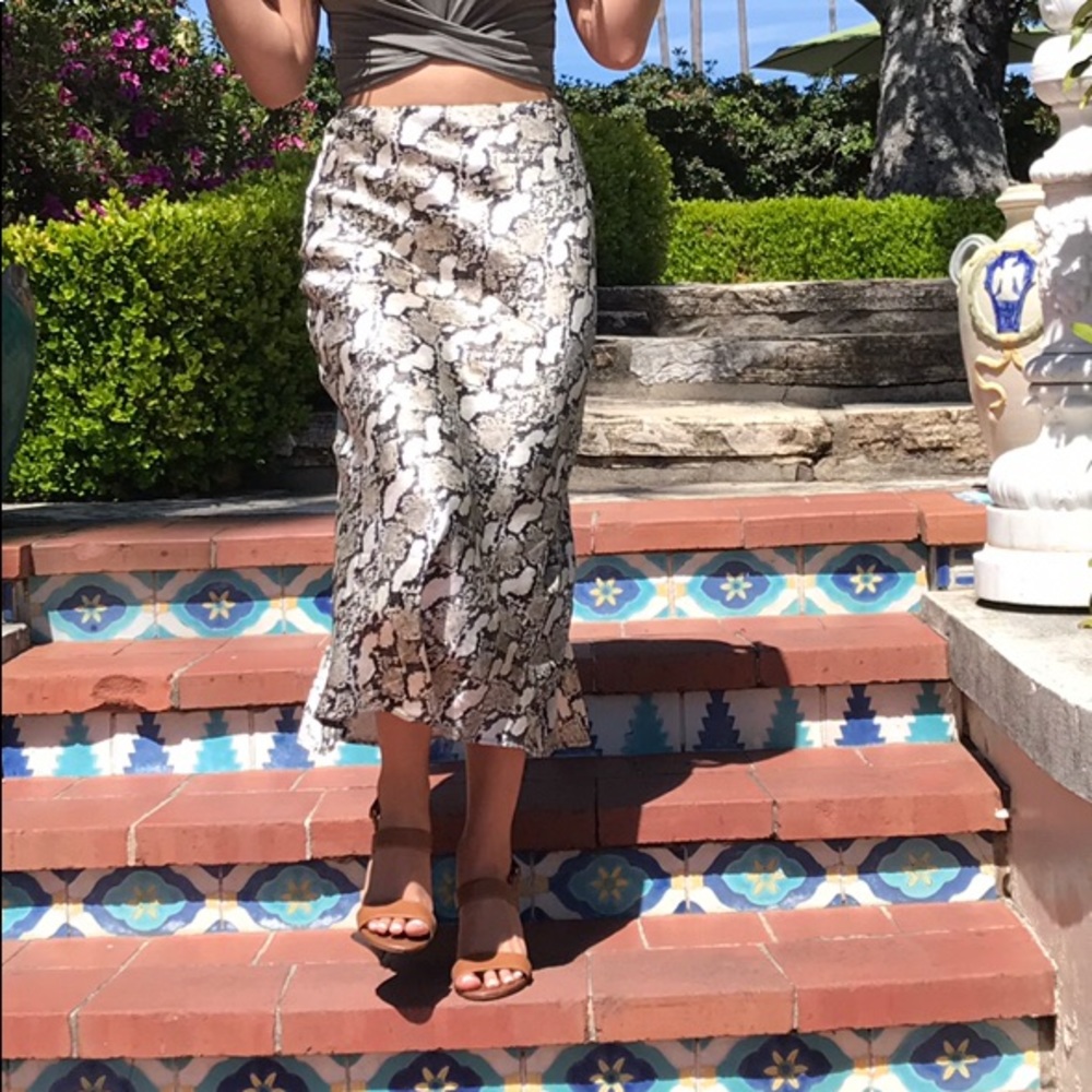 Snake Print H&M Skirt